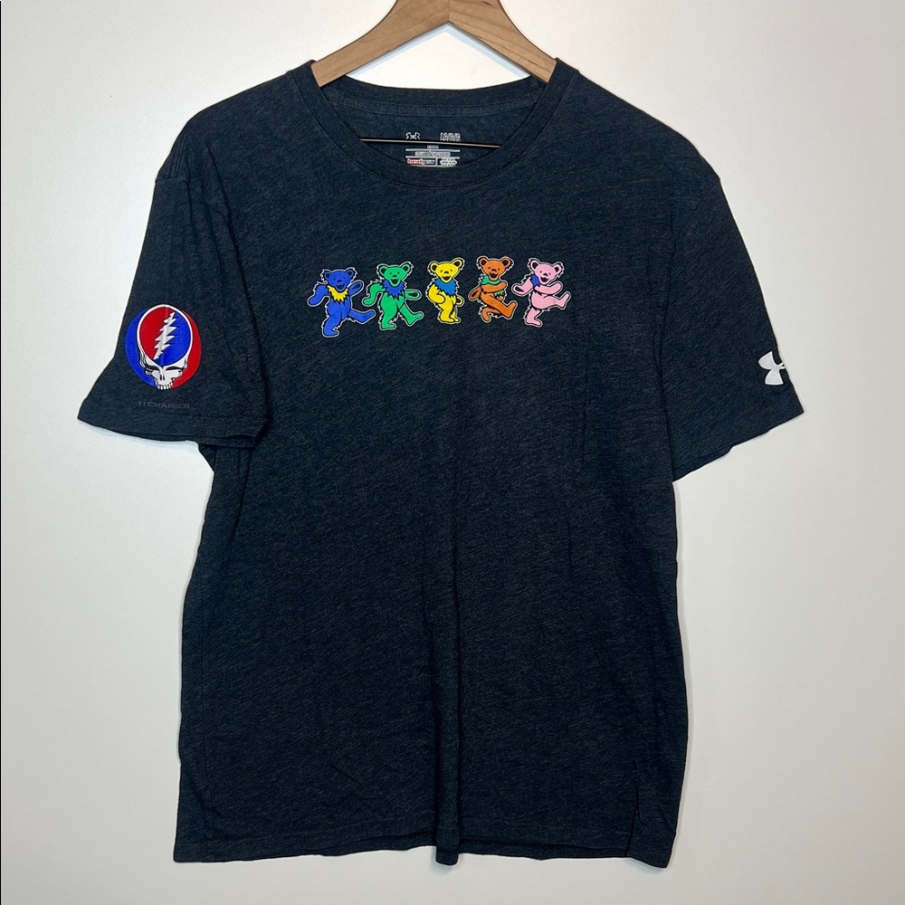 Under Armour dancing bears Grateful Dead Shirt Large